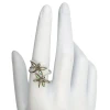 Dragonfly Sterling Silver Abalone Ring