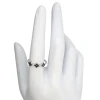 Clover Black Onyx Sterling Silver Ring