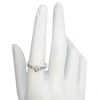 Mother of Pearl Sterling Silver Heart Ring