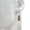 Tiger Eye Twisted Rope Sterling Silver Hook Earrings