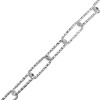 Italian Sterling Silver Diamond Cut Bracelet Anti-Tarnish 7''