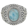 Larimar Sterling Silver Ring