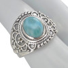 Larimar Sterling Silver Ring