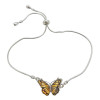Cameo Sterling Silver Monarch Butterfly Slider Bracelet