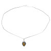 Faceted Tiger Eye Sterling Silver Necklace