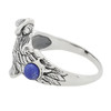 Lapis Stone Sterling Silver Hawk Ring
