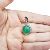 Green  Onyx Sterling Silver Pendant