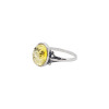 Citrine Amber Sterling Silver Ring