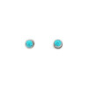 Howlite Silver Stud Earrings.