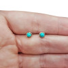 Howlite Silver Stud Earrings.
