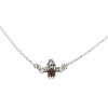 Bee Cherry Amber Silver Necklace