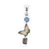 Labradorite Butterfly Silver Pendant