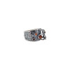 Spider Cognac Amber Sterling Silver Men's Ring