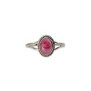 Garnet Stone Sterling Silver Ring
