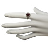 Garnet Stone Sterling Silver Ring