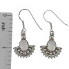 Moonstone Sterling Silver Earrings On Hooks