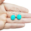 Howlite Sterling Silver Dangle Earrings