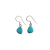 Howlite Stone Sterling Silver Earrings On Hooks