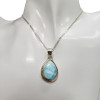 Larimar Stone Sterling Silver Pendant