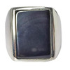 Black Onyx Sterling Silver Man's Ring