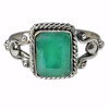 Emerald Stone Sterling Silver Ring