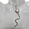 Pearl Sterling Silver Snake Pendant