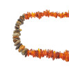 Multi-Color Amber Chip Necklace 32"