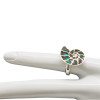 Ammolite Sterling Silver Adjustable Ring