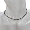 Chrysocolla Beads Sterling Silver Necklace
