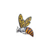 Cameo Amber Sterling Silver Bee Pendant