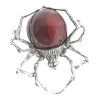 Cherry Amber Sterling Silver Spider Pin/Brooch