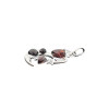 Cherry Amber Sterling Silver Bat/Moon Pendant