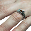 Cognac Amber Adjustable Snake Ring