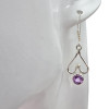 Faceted Amethyst Dangle Earrings