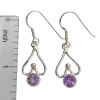 Faceted Amethyst Dangle Earrings