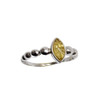 Marquise Ring/Citrine Amber & Silver