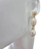 Cultured Baroque Pearl Post Dangle Earrings