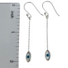 Mother Of Pearl Evil Eye Protection Sterling Silver Earrings On Hooks
