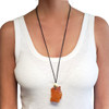 Baltic Amber Necklace On Leather Cord