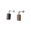 Matte Natural Amber Earrings with Intense Inclusions