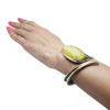 Butterscotch Amber Sterling Silver Gold Plated Design Handmade Cuff Bracelet