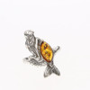 Cognac Amber Mermaid Adjustable Ring