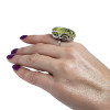 Handmade Amber Ring in Sterling Silver