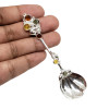 Multi-Color Amber Sterling Silver Spoon