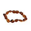Cognac Amber Beaded Bracelet for Kids