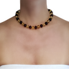 Multicolor Amber Beaded Necklace 15"