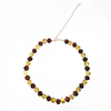 Multicolor Amber Beaded Necklace 15"