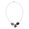 Multi-Color Amber/Larimar Handmade Necklace