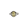Citrine Amber Sterling Silver Ring