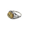 Citrine¬† Amber Sterling Silver Ring